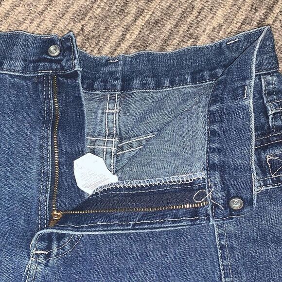 VTG Denim Riders Girls 16 Lot of 2 High Rise Cargo Shorts Tan Blue Cotton USA - Picture 7 of 8